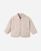 Quincy Mae Shearling Zip Jacket in rose water pink
