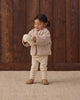 Quincy Mae Shearling Zip Jacket in rose water pink, view 2