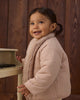 Quincy Mae Shearling Zip Jacket in rose water pink, view 5
