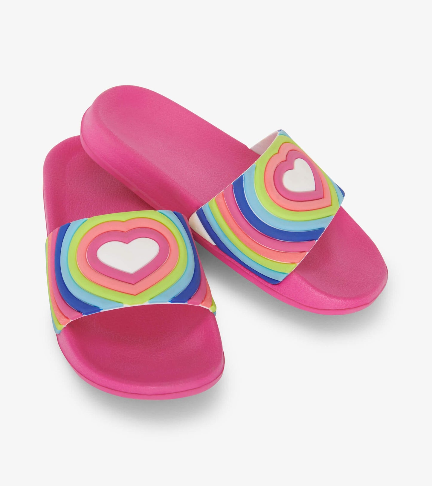 Rainbow Heart Slide Sandals 110 ACCESSORIES CHILD Hatley Kids 