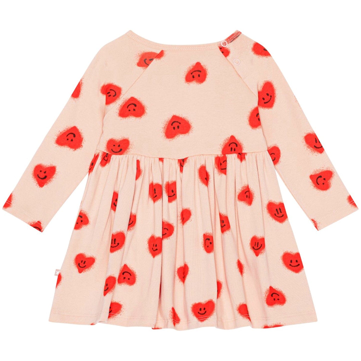 Red Hearts Jersey Dress 120 BABY GIRLS APPAREL Molo 