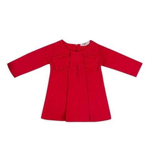 Red Sweater Bow Dress 120 BABY GIRLS APPAREL EMC 6m 