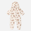 Rose garden fleece jumpsuit by Rylee and Cru laid flat
