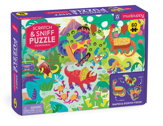 Scratch & Sniff Pizzasaurus Puzzle 196 TOYS CHILD Mudpuppy 