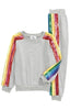 Sequin Rainbow Tracksuit Set 150 GIRLS APPAREL 2-8 LOLA & THE BOYS 2 