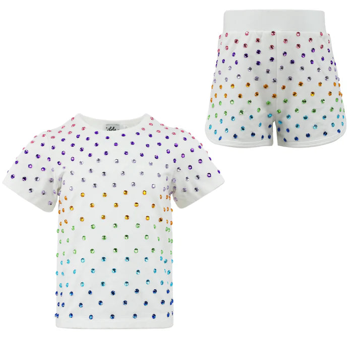Shine Bright Gem Shorts Set