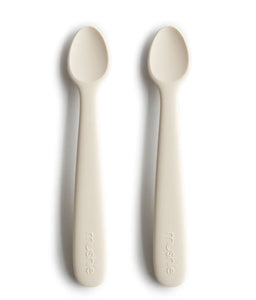 Silicone Spoons 180 BABY GEAR Mushie Ivory 
