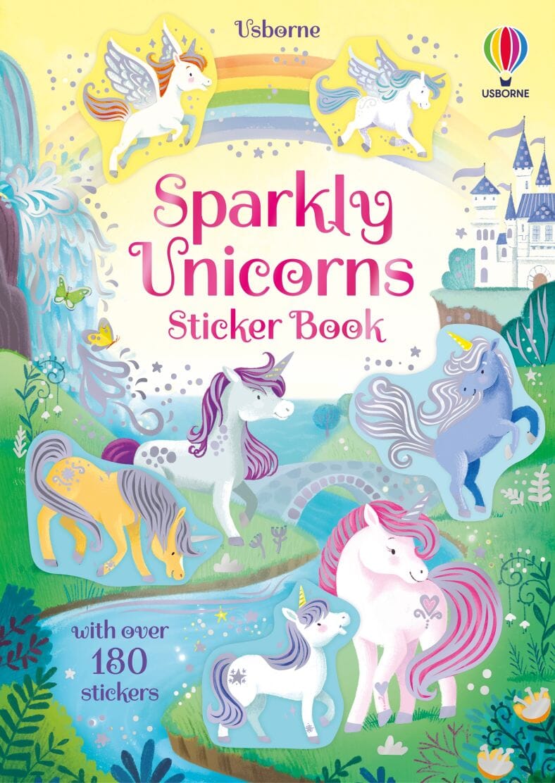 Sparkly Unicorns Sticker Book 196 TOYS CHILD Usborne Books 