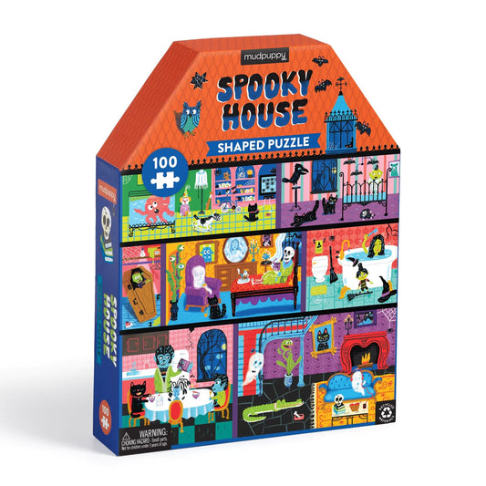 Spooky House Shaped Puzzle 196 TOYS CHILD Mudpuppy 