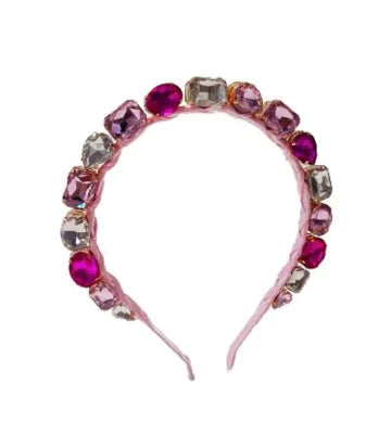 Standing Multi Jewel Headband 110 ACCESSORIES CHILD Bari Lynn Pink 