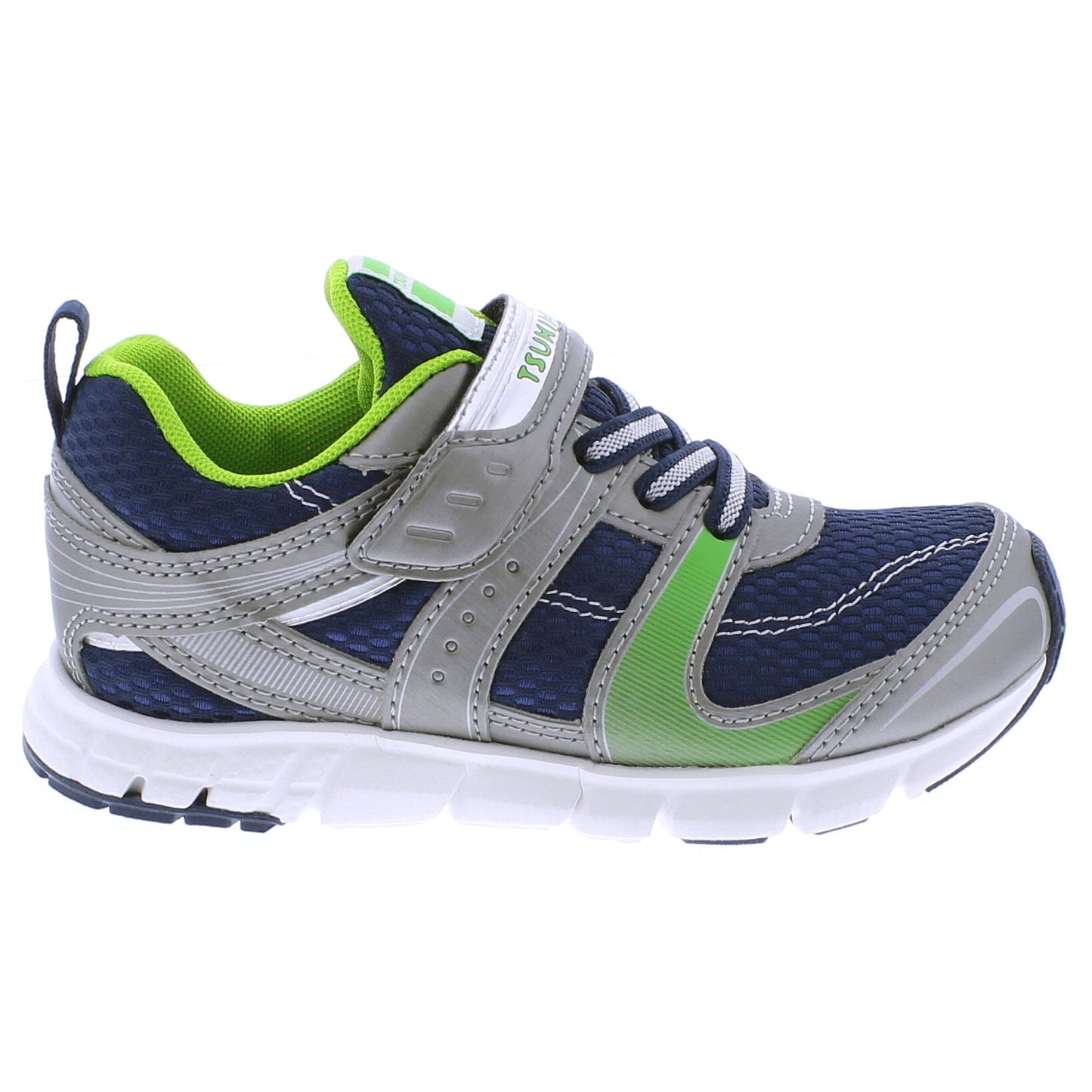 Steel/Green Velocity Sneaker (Child)