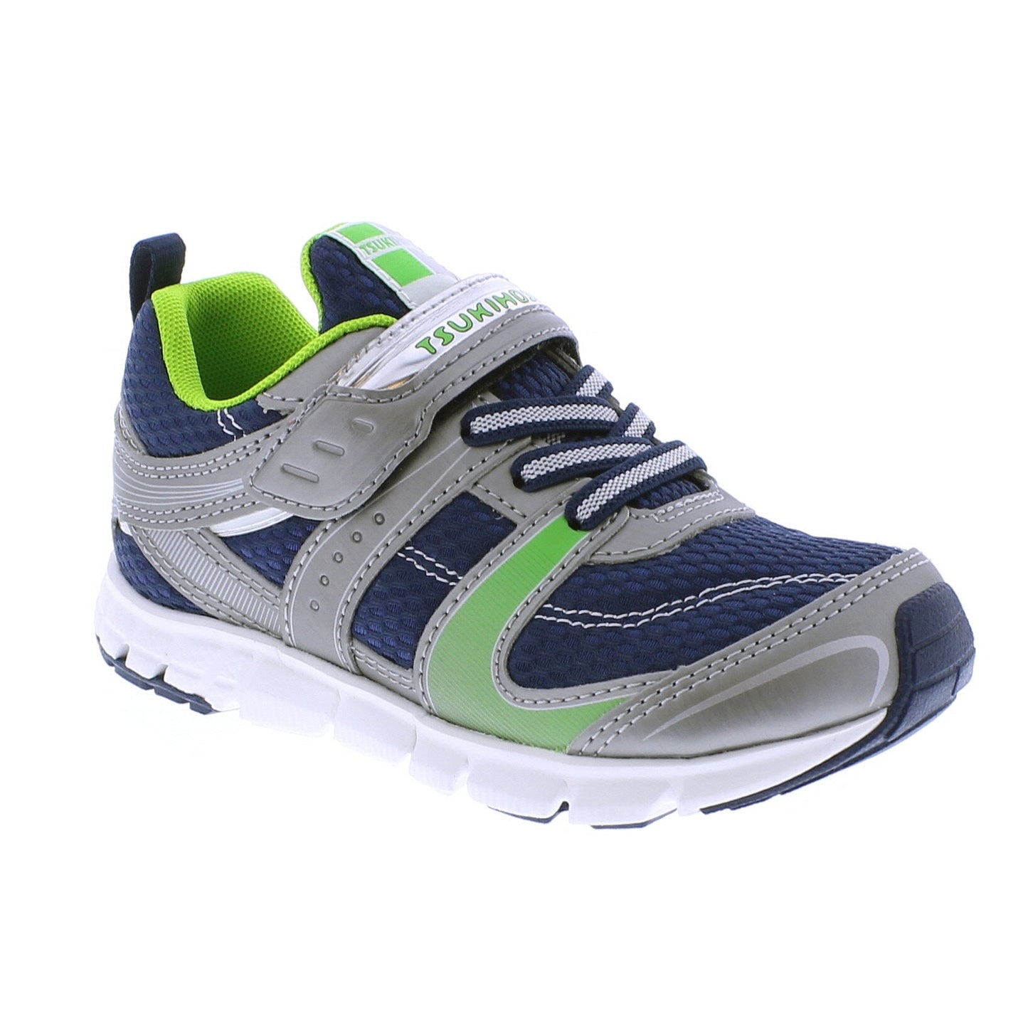 Steel/Green Velocity Sneaker (Child)