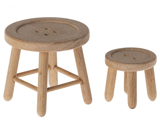 Table & Stool Set-Mouse 196 TOYS CHILD Maileg 