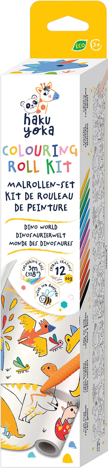 Dino Coloring Roll Kit