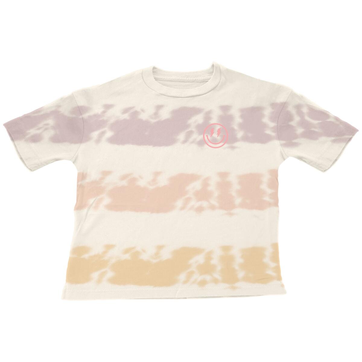 Tie Dye Happy Face Tee 150 GIRLS APPAREL 2-8 Tiny Whales 2 