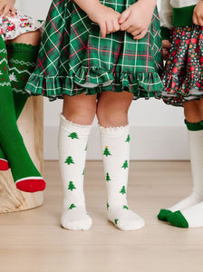 Tree Farm Knee High Socks Set Of 3 110 ACCESSORIES CHILD Little Stocking Co. 