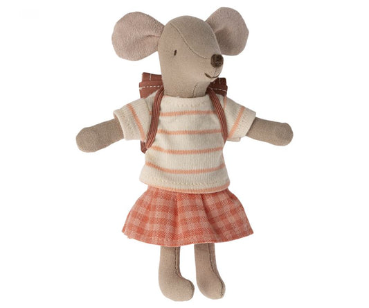 Tricycle Mouse Big Sister-Coral 196 TOYS CHILD Maileg 