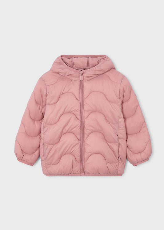 Pink Quilted Puffer Coat