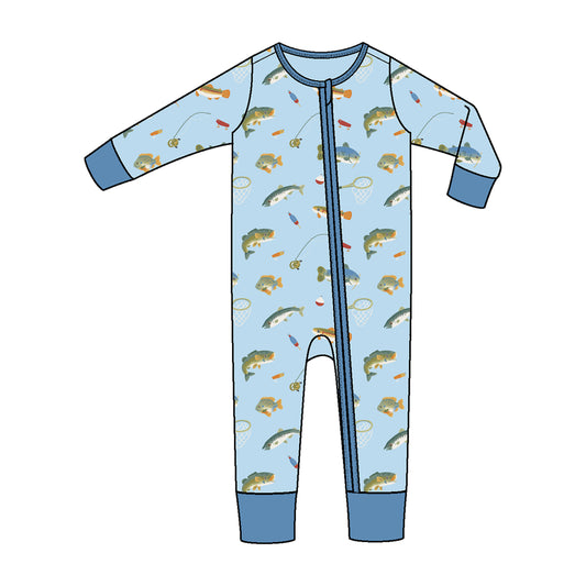 Freshwater Fish Convertible Romper