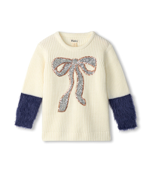 Sequin Bow Sweater