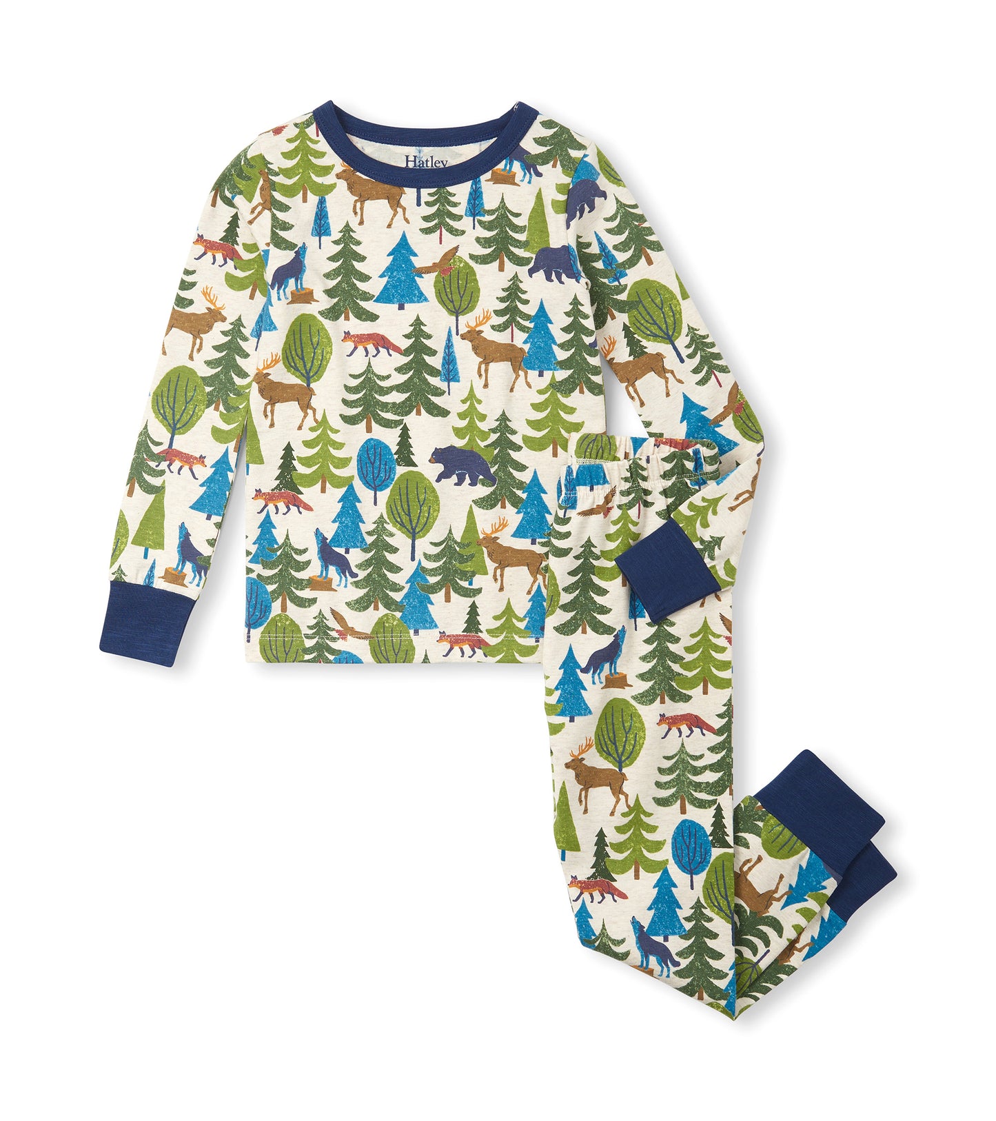 Forest Scene Cotton Pajamas