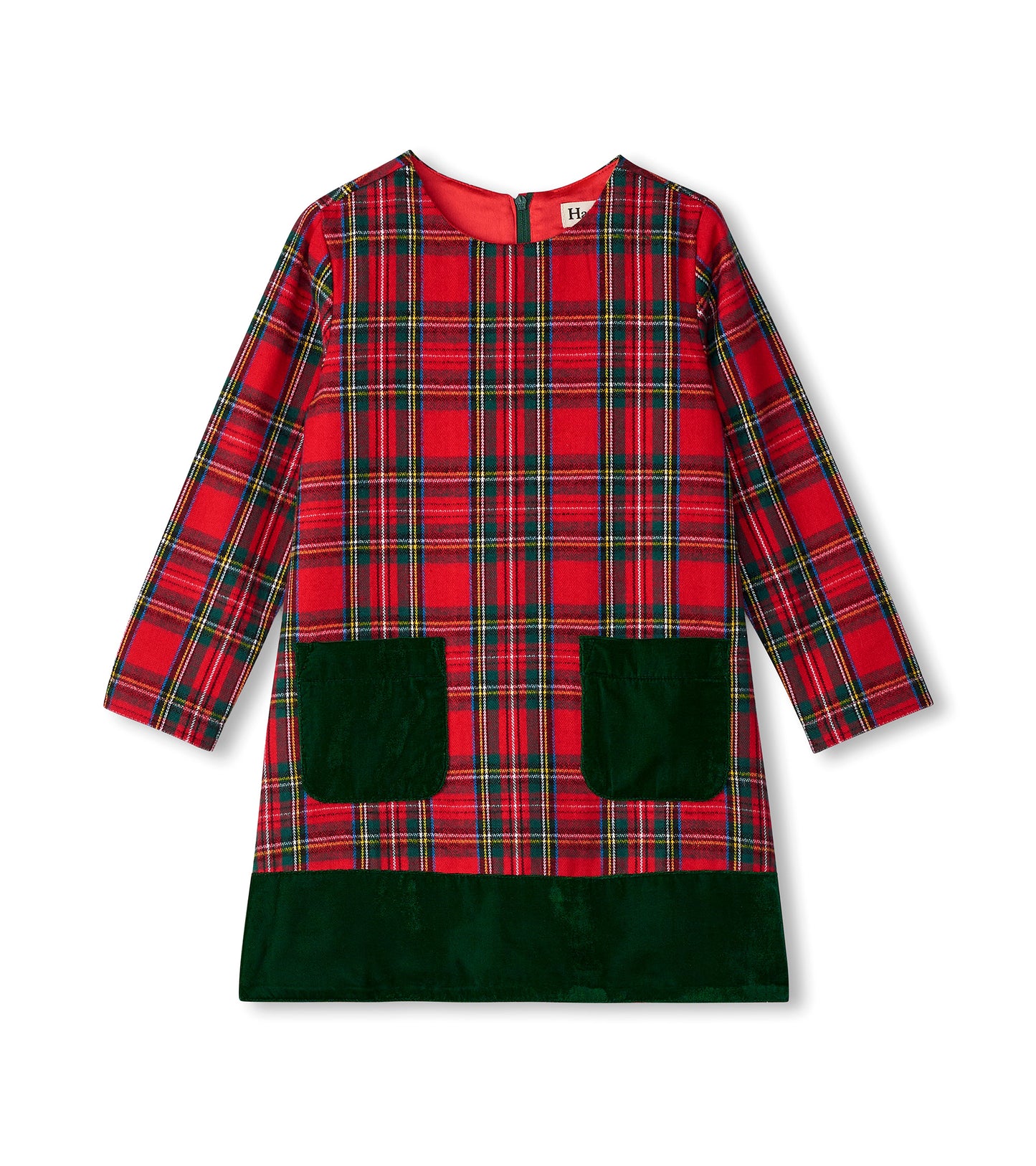 Red Plaid A-Line Dress