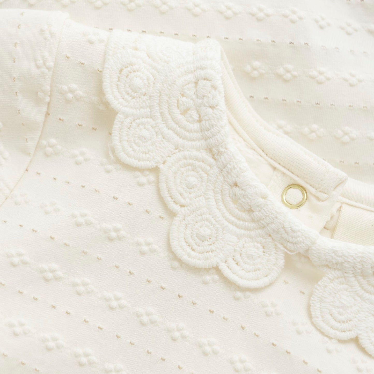 Ivory Jacquard Onesie