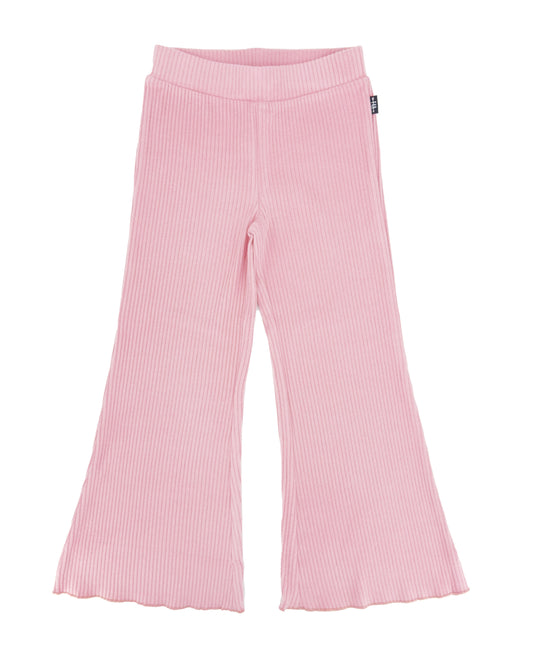 Rose Ribbed Bell Bottom Pant