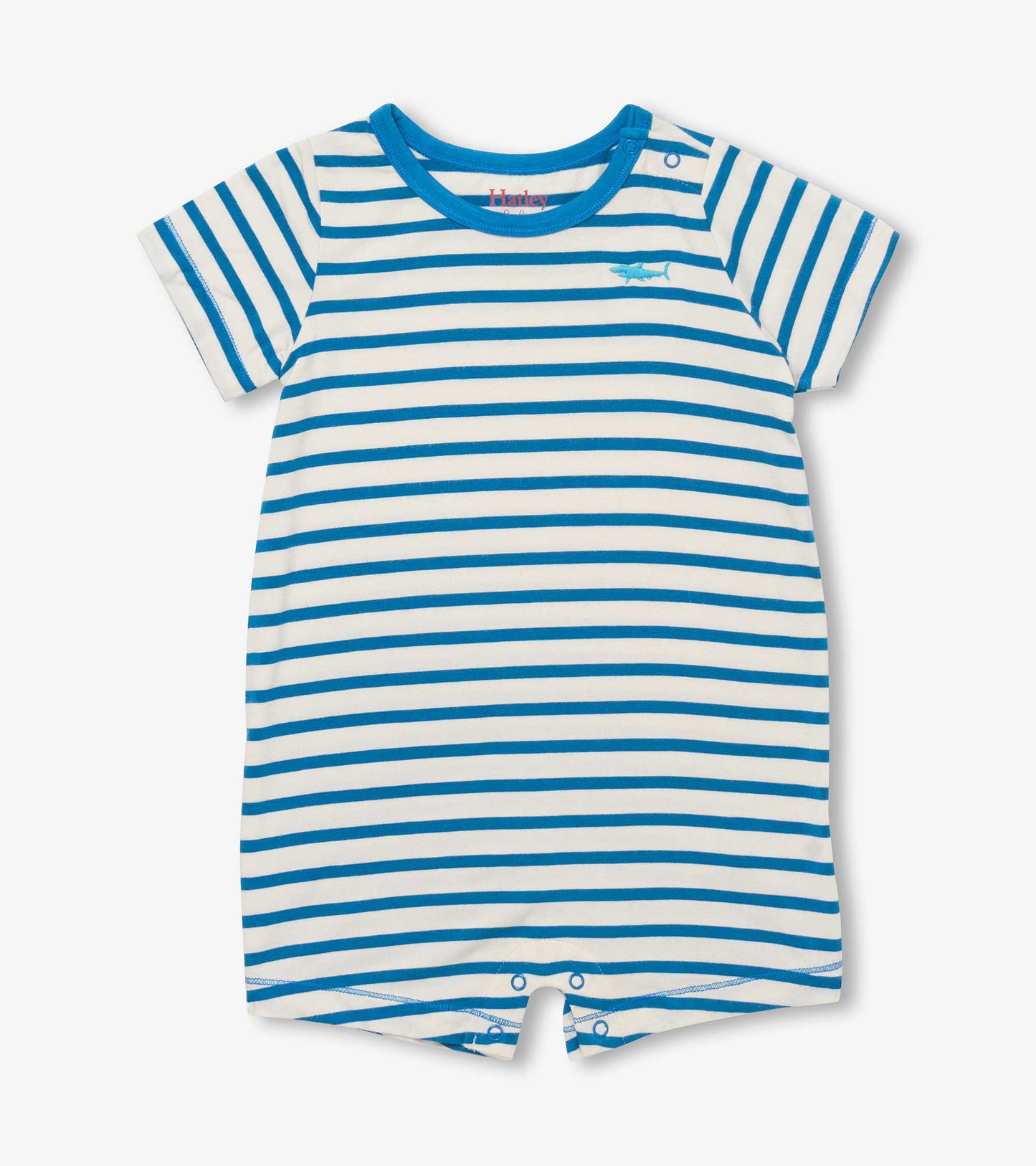 Sharks Stripe Bamboo Romper