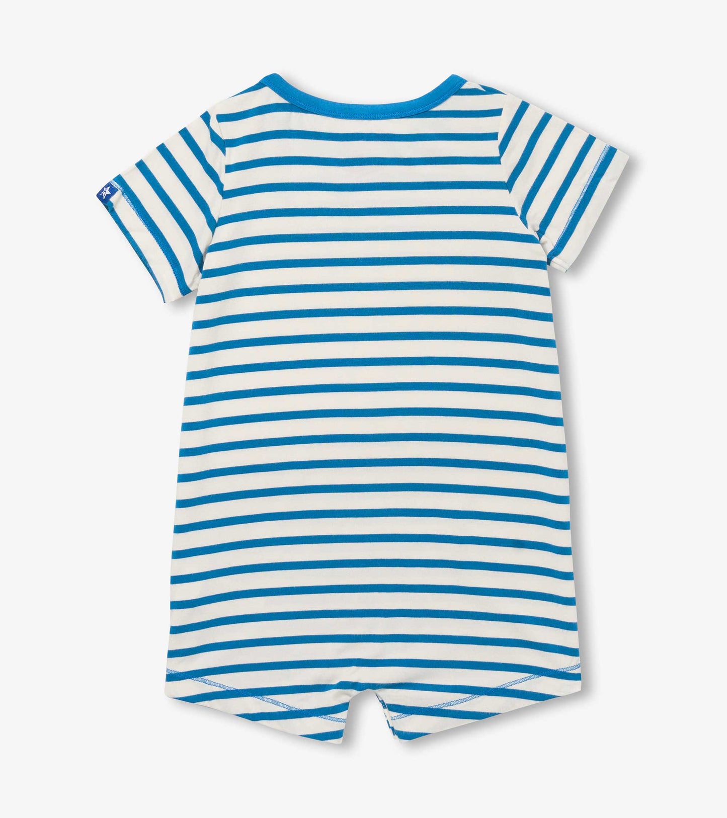 Sharks Stripe Bamboo Romper