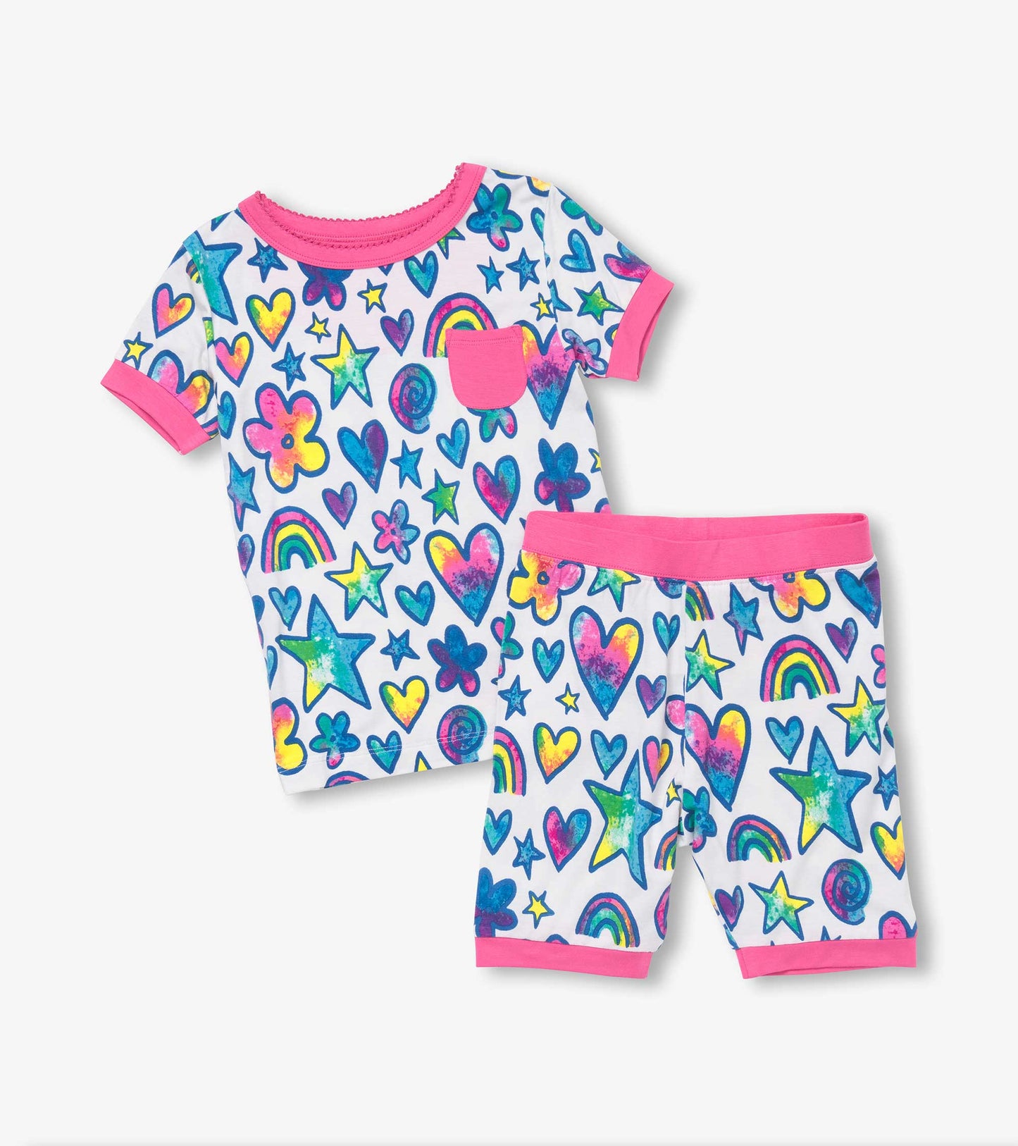 Watercolor Doodles Bamboo PJ Set