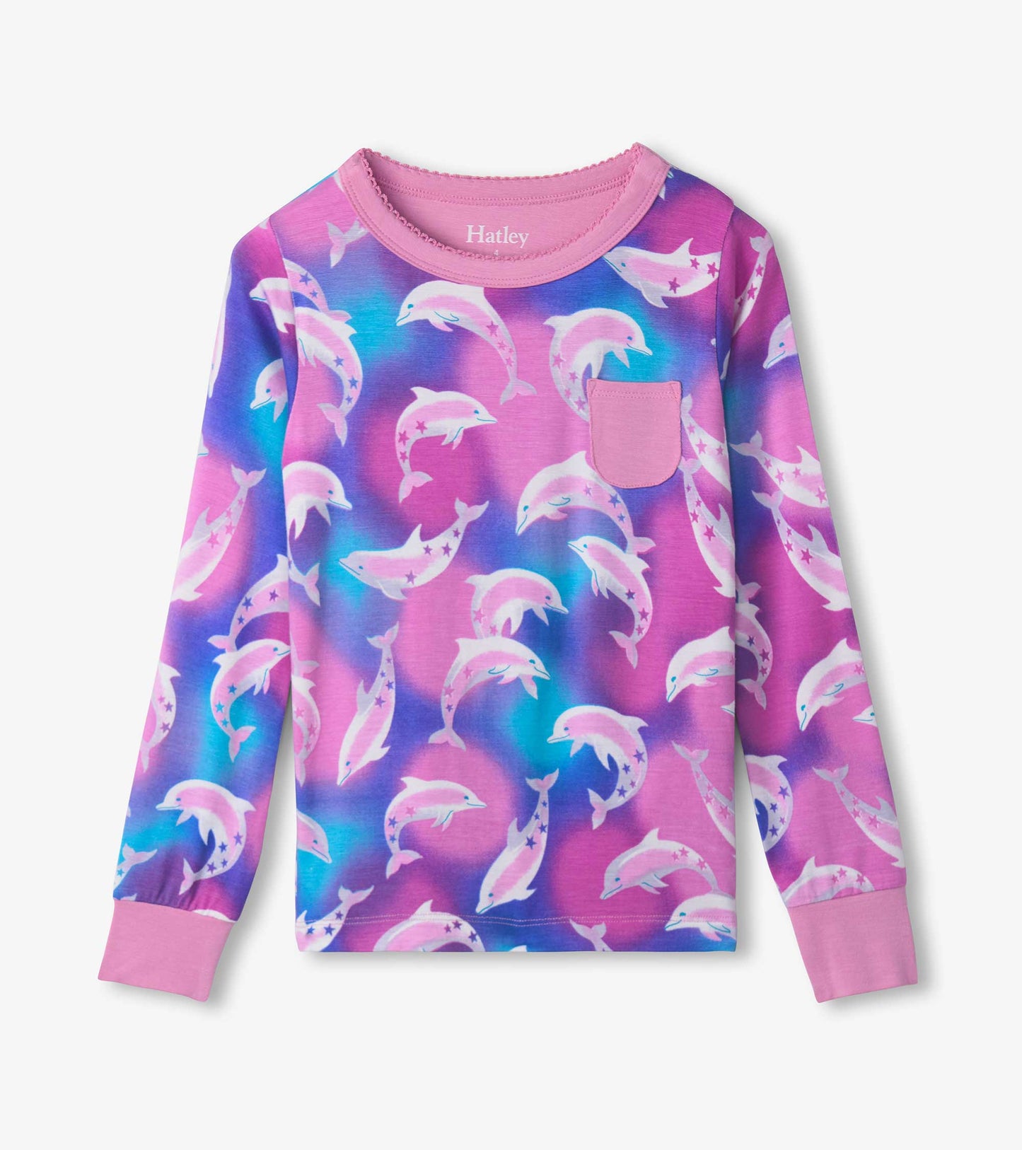 Airbrush Dolphins Bamboo PJ Set