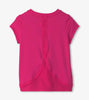 Pink Yarrow Mesh Trim Tee