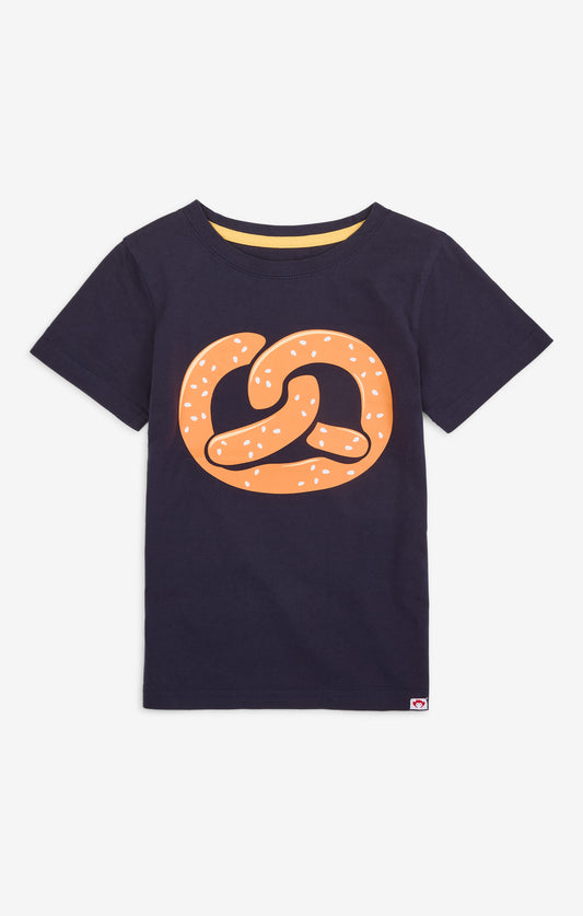 Pretzel on Navy Tee