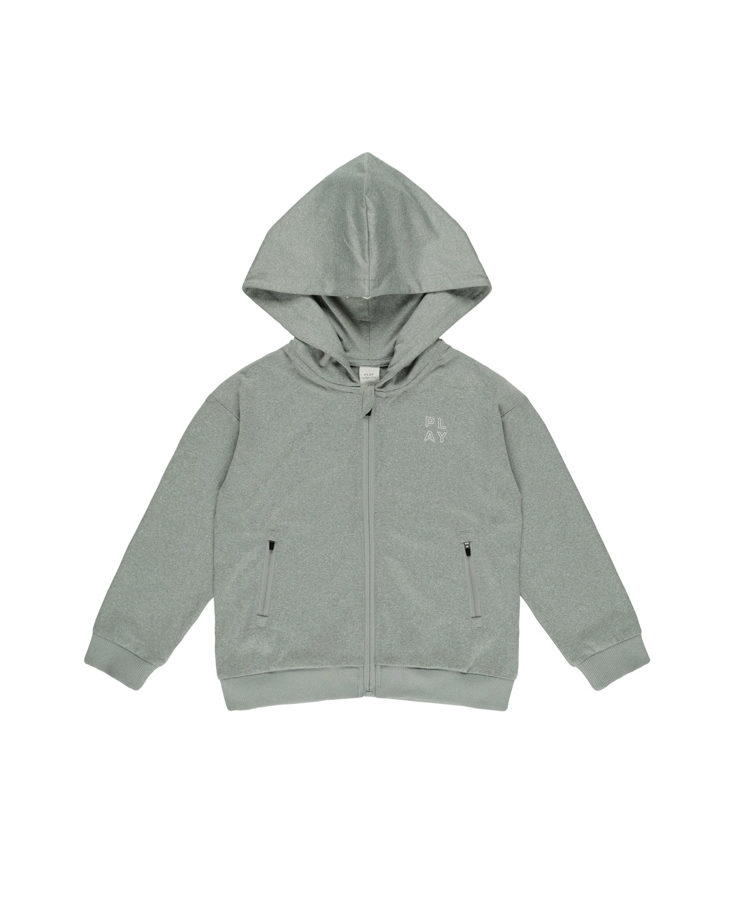 Heather Eucalyptus Zip Hoodie