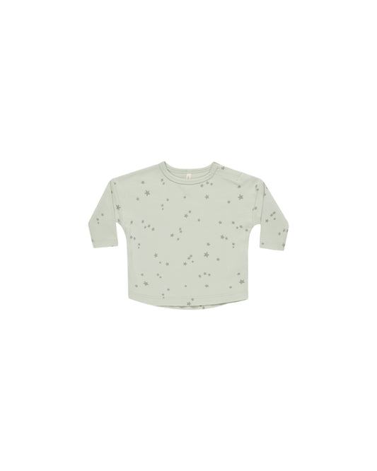 Mint Stars Long Sleeve Tee