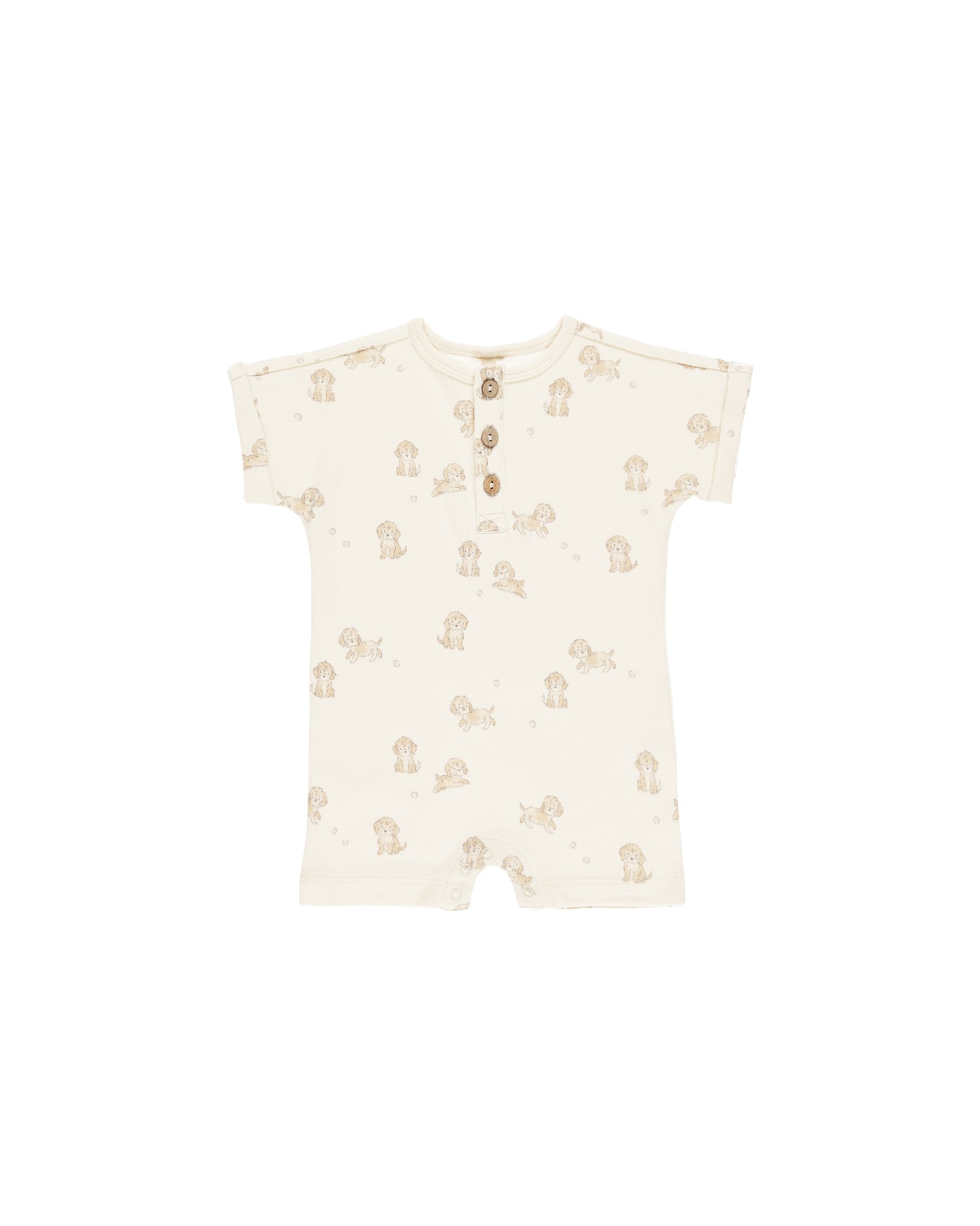 Puppies Short Sleeve Romper