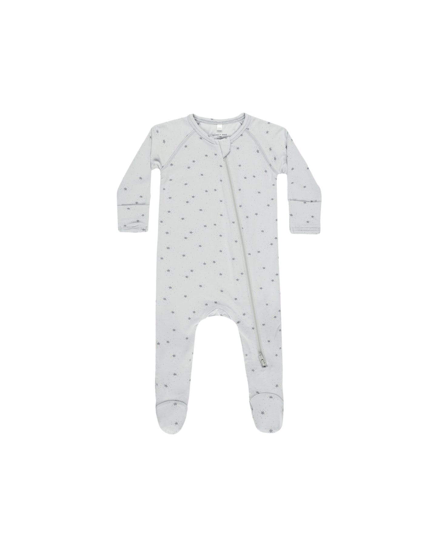 Sky Twinkle Bamboo Zip Footie