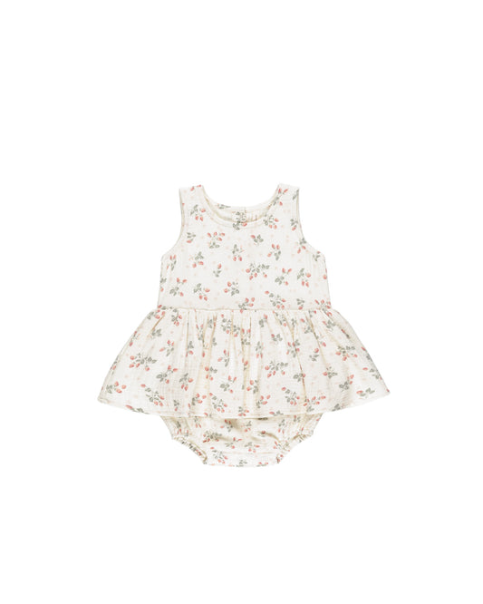 Strawberries Skirted Bodysuit