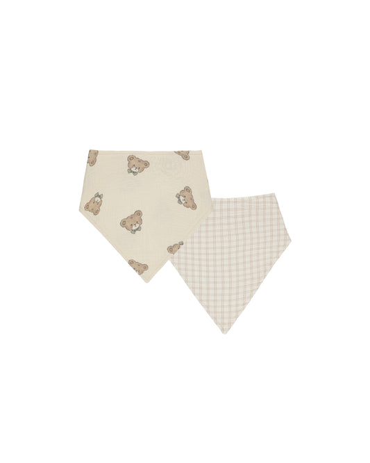 Teddy Oat Bandana Bib 2-Pack