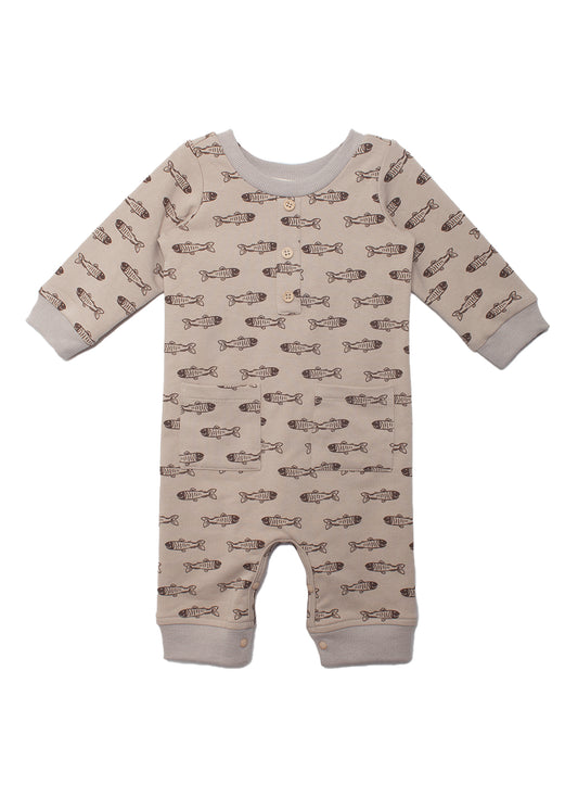 Brown Fish Romper
