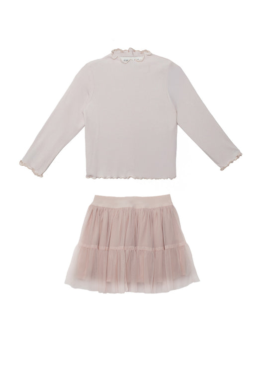 Pink Ballerina 2pc Skirt Set