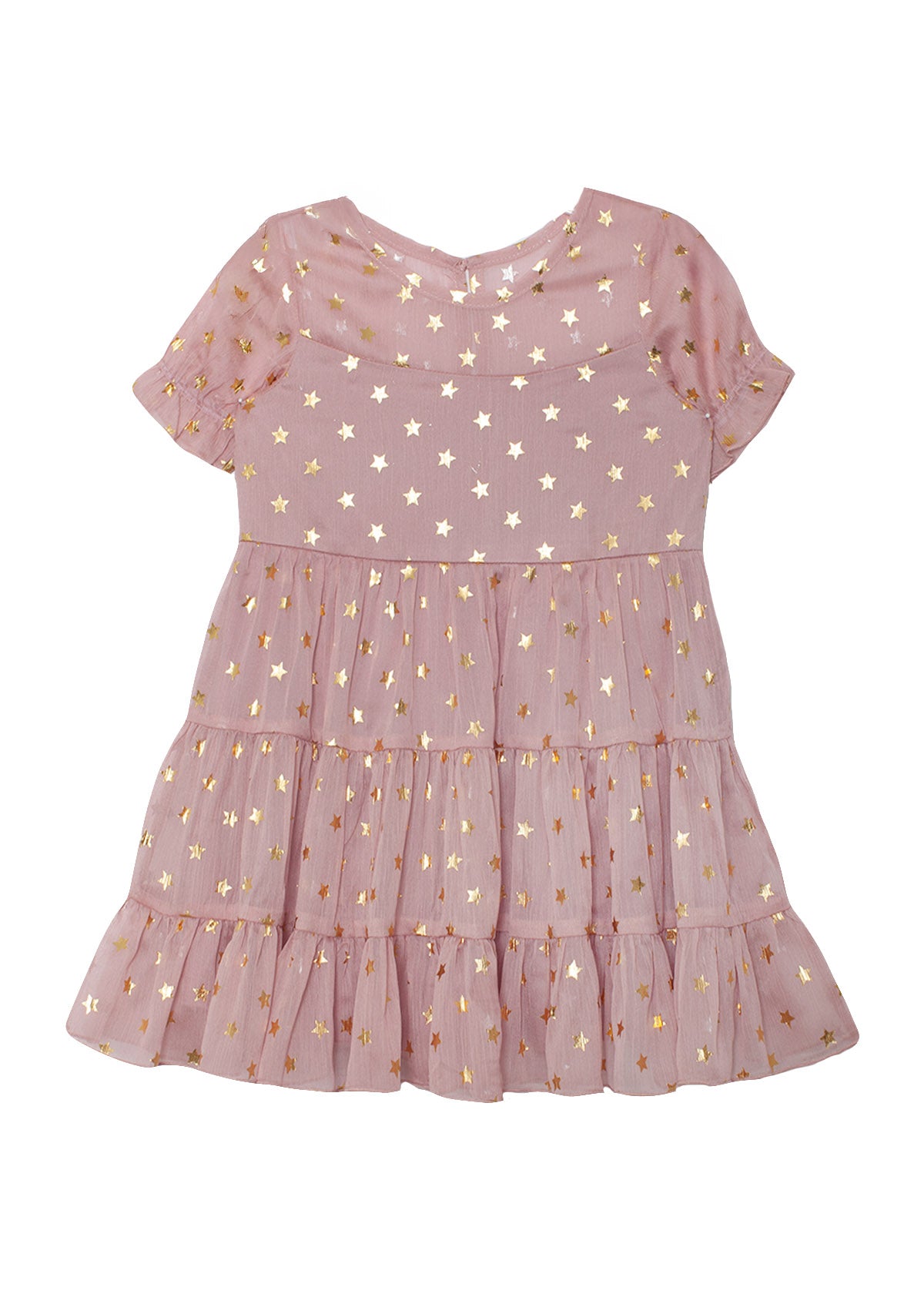 Pink Gold Stars Dress