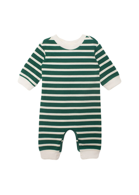 Green Stripe Jackson Romper