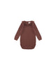 Burgundy Ruffle Collar Bodysuit