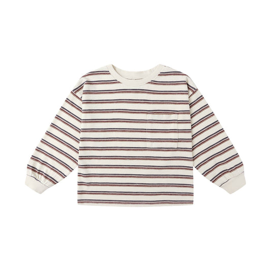 Striped long-sleeve shirt on a white background