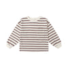 Striped long-sleeve shirt on a white background
