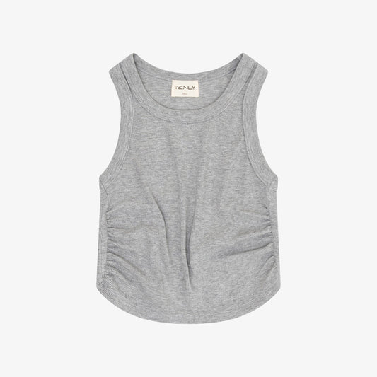 Gray tank top on a white background