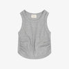 Gray tank top on a white background