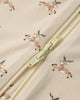 Antique Reindeer Bamboo Zip Footie